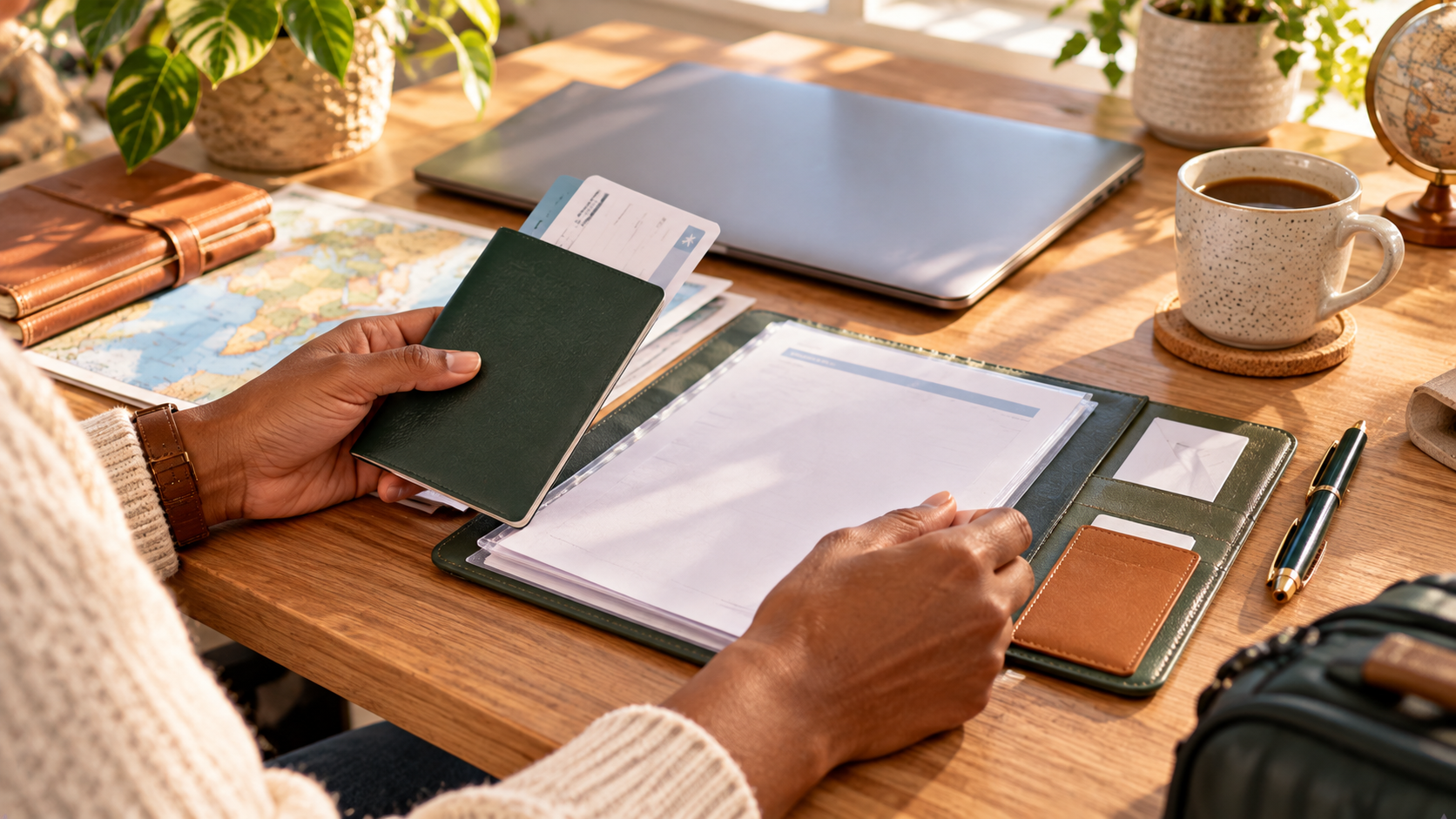 Organized Travel Planning Workspace